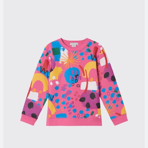 Stella McCartney Other - Stella McCartney Kids Girl's Paint-Print Crewneck Sweatshirt